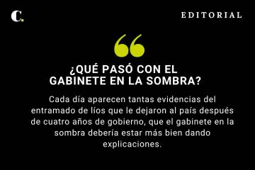 ¿Qué pasó con el gabinete en la sombra?