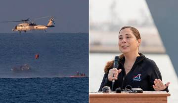 Asi fueron las maniobras de extracción de los astronautas al salir de la cápsula. Liliana Villareal, a la derecha, dirigió toda esta operación. FOTOS Cortesía Nasa / Joel Kowsky / Isaac Watson