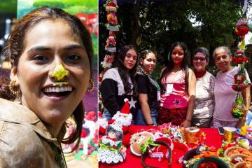 El San Vicente se llena de arte: Susana pinta con la nariz y mamás de niños en UCI muestran sus manualidades