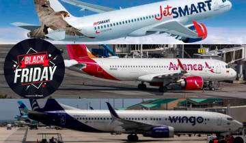 Las aerolíneas en Colombia activaron sus descuentos de Black Friday con tarifas históricamente bajas en vuelos nacionales e internacionales. FOTO: EL COLOMBIANO