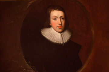 John Milton. Retrato de autor desconocido, hecho n 1629. Pertenece a la National Portrait Gallery, de Londres.