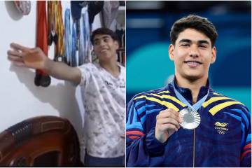 “Aquí va la medalla olímpica”: Ángel Barajas ya le tenía espacio en la pared de su cuarto a la presea que ganó en París