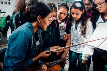 La Filarmónica de Medellín se ha preocupado por los programas sociales. Foto cortesía Filarmed.