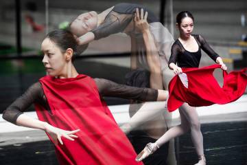 María Takemoto hace parte de la compañía del Ballet Metropolitano de Medellín. Vive en la ciudad hace poco más de tres años.