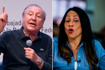 El senador Rodolfo Hernández fue grabado asegurando que Marelen Castillo tiene que pagarle una deuda porque ahora ella estaría ganando el doble de salario que antes. FOTOS: EL COLOMBIANO