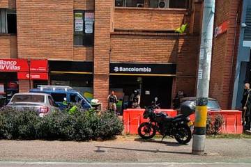 Este fue el banco en el cual los delincuentes se robaron altas sumas de dinero de las taquillas. FOTO: CORTESÍA