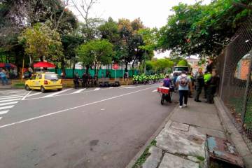 El Esmad y más de 600 policías hacen presencia en las calles de Medellín.