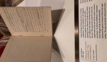 El manuscrito de Borges en la Biblioteca Pública de Nueva York. FOTO MARIO DUQUE