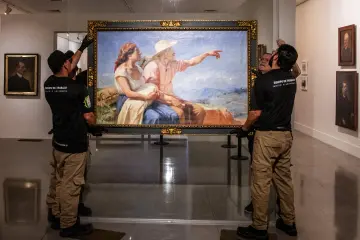 Inauguración de la exposición La creación de un gesto, de la obra del maestro Francisco Antonio Cano en el Museo de Antioquia. Fotos: Julio César Herrera Echeverri.