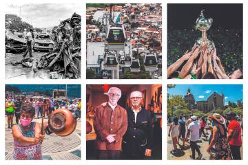 Lo que nació como un tímido poblado bajo yugo español hoy es una de las ciudades más reconocidas en América Latina. FOTOS: ARCHIVO EL COLOMBIANO y generada por IA
