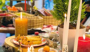 Este es un ejemplo de @casatiz de una decoración de mesa muy navideña, apenas para las novenas. FOTO Cortesía