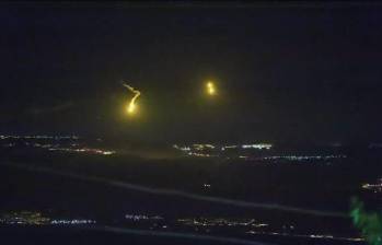 Irán lanzó un ataque con drones contra Israel este sábado 13 de abril. FOTO: CAPTURA DE VIDEO 