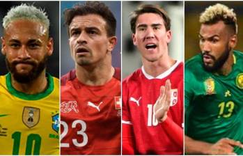 Estas son las figuras del Grupo G del Mundial de Qatar. El suramericano Neymar es el de mayor renombre a nivel internacional. 