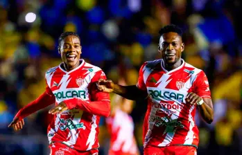 El delantero colombiano Diber Cambindo, quien pasó por el DIM, marcó para el Necaxa 2-0, su gol once en 12 partidos disputados en la Liga MX. FOTO TOMADA Instagram @diber_cambindo_