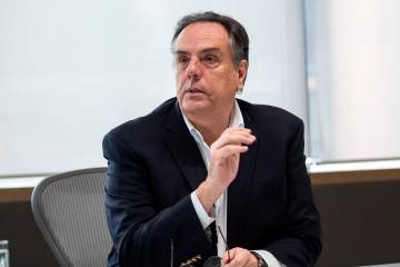 Jorge Mario Velásquez, presidente del Grupo Argos, anunció la recompra de acciones que adelantará toda la holding con la intención de mejorar los precios de los títulos. FOTO andrés camilo suárez