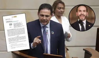 Honorio Henríquez, del Centro Democrático, argumentó que la actividad fue aprobada mediante una decisión colegiada del Congreso en pleno, por lo que no sería procedente atribuir responsabilidades de manera individual. Foto: Colprensa/Redes sociales