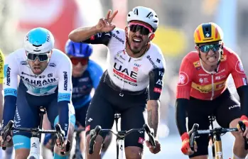 Molano, oriundo de Paipa, buscará recuperar protagonismo en las llegadas masivas y ampliar su palmarés en el máximo nivel del ciclismo mundial. FOTO X-UAE