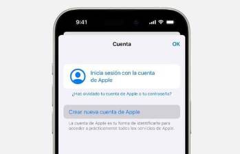 Así se ve la pantalla de inicio de sesión en una Cuenta de Apple. Pilas con los engaños que implementan ciberdelincuentes para robar sus credenciales. FOTO Europa Press