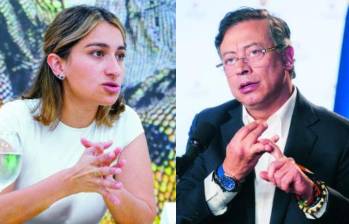 Laura Sarabia y el presidente Gustavo Petro. Fotos: cortesía