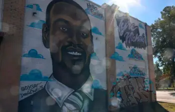 Un mural en honor a la víctima, Tyre Nichols, en la ciudad de Memphis. FOTO: Getty.
