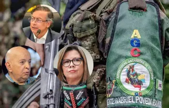 El comisionado de paz, la fiscal general y el presidente Gustavo Petro ‘chocaron’ por cuenta de las órdenes de captura al Clan del Golfo que no se levantaron. Fotos: Colprensa