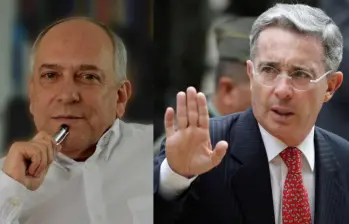 José Obdulio Gaviria y Álvaro Uribe Vélez, expresidente. Fotos: Centro Democrático y Colprensa
