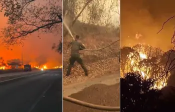 Incendios no dan tregua en Tolima: 24 focos permanecen activos y hay más de 30.000 hectáreas afectadas. FOTOS: Capturas de video 