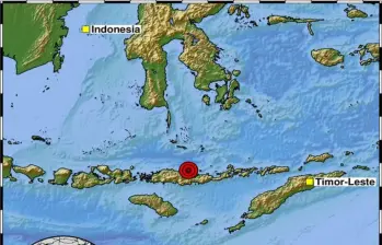Temblor en Indonesia de 7,7. FOTO: SGC