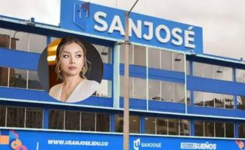 Stefanny Camacho, hasta hace dos días vicerrectora académica de la San José, ingresó a ese centro universitario en 2017, aproximadamente. Fotos: Colprensa y redes