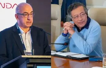 Presidente Gustavo Petro, y el gerente del Banco de la República, Leonardo Villar. Foto: Archivo
