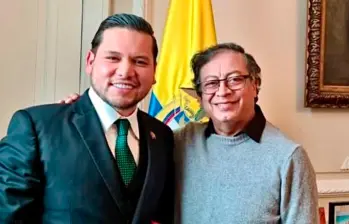 Calle y el presidente fueron muy cercanos durante las elecciones de 2023 en Córdoba. FOTO cortesía