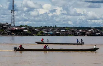 El paro armado anunciado por el ELN en el Chocó prohibe la circulación por el río Baudó y sus afluentes. FOTO: Julio César Herrera