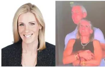 Todo comenzó el 16 de julio de 2025, cuando Kristin Cabot y el entonces CEO de Astronomer, Andy Byron, aparecieron en la pantalla gigante durante un concierto de Coldplay, imagen que desató una ola de reacciones en redes sociales. FOTO: REDES SOCIALES. 