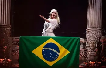 Lady Gaga se presentó el 3 de mayo en Brasil. FOTO Tomada de redes sociales
