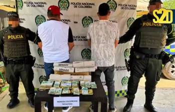 Luis Alfredo Acuña, del esquema de seguridad del secretario de la Cámara, fue detenido con el dinero. Foto: Policía