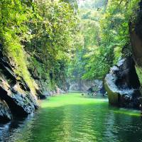 El charco Dulce Melcocho muestra toda la belleza de este cañón ubicado entre los municipios de El Carmen de Viboral, San Francisco y Cocorná. Es el río más lindo de Antioquia. FOTO Juan Diego Ortiz Jiménez. 