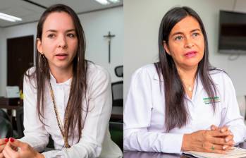 Elsa Yazmín González, excontralora de Antioquia, y Diana Carolina Torres, excontralora de Medellín, ocuparon esos cargos entre 2020 y 2021. Son dos de las cuatro mujeres que llegaron a la lista de diez finalistas. FOTOS El Colombiano