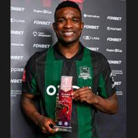 Constantemente el colombiano Jhon Córdoba es exaltado como jugador del partido con el Krasnodar en Rusia. FOTO TOMADA X@FCKrasnodar