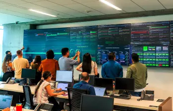 Centro de seguridad de Bancolombia. FOTO CAMILO SUÁREZ