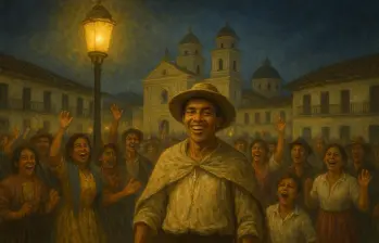 En julio de 1898, la ciudad de Medellín presenció la llegada de la luz eléctrica por primera vez. FOTO Elaborada con IA