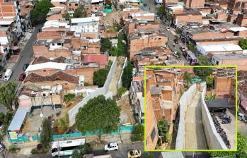 La intervención se ejecuta en el límite de los barrios Manrique y Campo Valdés, entre las calles 70 y 71 y las carreras 48A y 49. FOTO: Cortesía