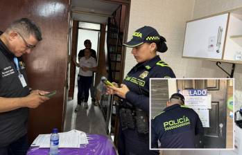 Autoridades bellanitas durante los operativos de control mencionados. FOTO: Cortesía