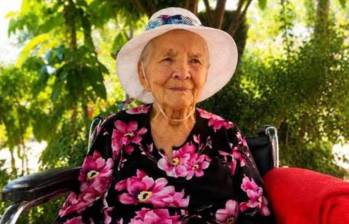 Murió a los 107 años en Arcabuco, en Boyacá, Rosalbina Bautista. FOTO: Tomada de Facebook @lasnoticiasdeboyaca