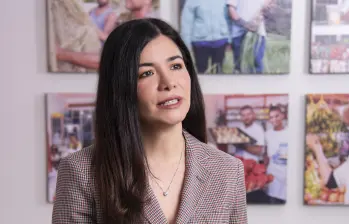 Viviana Araque, presidenta de Bancamía, aseguró que el banco cerró un primer semestre con un crecimiento de cartera superior al 18% y que el 40% de sus transacciones ya se realizan por canales digitales. FOTO CORTESÍA