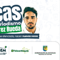 Las Becas de Periodismo Mateo Pérez Rueda son lideradas por la Gobernación de Antioquia, en alianza con Teleantioquia, la Fundación Grupo El Colombiano, UNIMINUTO y la Corporación Gilberto Echeverri Mejía