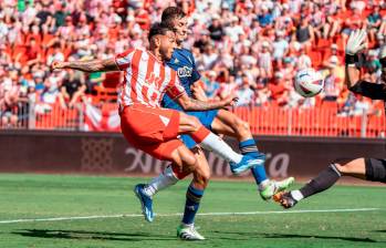 Luis Javier Suárez ha convertido 21 en Primera División de España, 26 en Segunda y 16 en Segunda B. FOTO X @U_D_Almeria