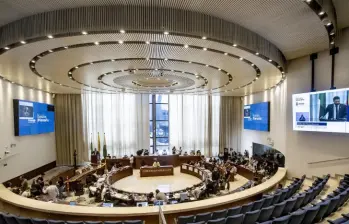 Sesión Plenaria en el Concejo de Medellín. FOTO Jaime Pérez Munévar.