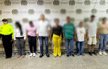 Se realizaron 11 capturas en varias ciudades del país, entre ellas, Medellín. Foto: cortesía Policía Nacional