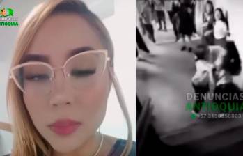 La madre de una de las niñas (izq.) publicó el video de la riña y denunció que había informado de una situación de bullying desde hacía un mes. FOTO: TOMADA DE REDES