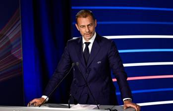 El presidente de la Uefa, Alxander Ceferin, ocupa el cargo de primer mandatario desde hace una década. Foto: tomada del x de @UEFA